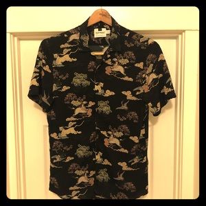 Topman Short Sleeve Design Printed Shirt